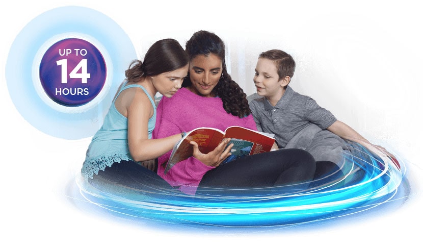 ADHD Patient Reading Book with Family & Up to 14 Hours Long-Lasting Symptom Control Icon