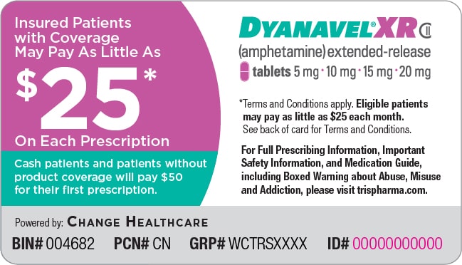 DYANAVEL XR Tablet Savings Card Example