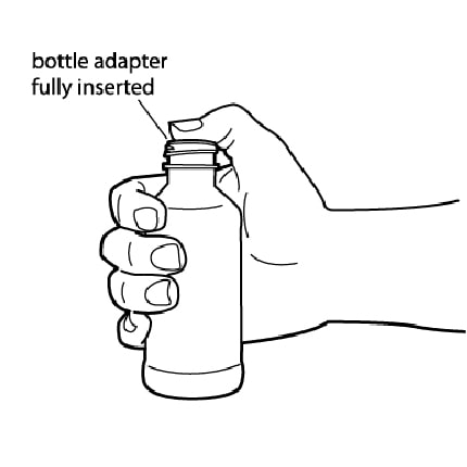How to Take Quillivant XR Methylphenidate Step 4 Continued (Figure G): Bottle Adapter Fully Inserted