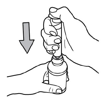 How to Take Quillivant XR Methylphenidate Step 6 (Figure I): Insert Dosing Plunger Into Bottle Adapter